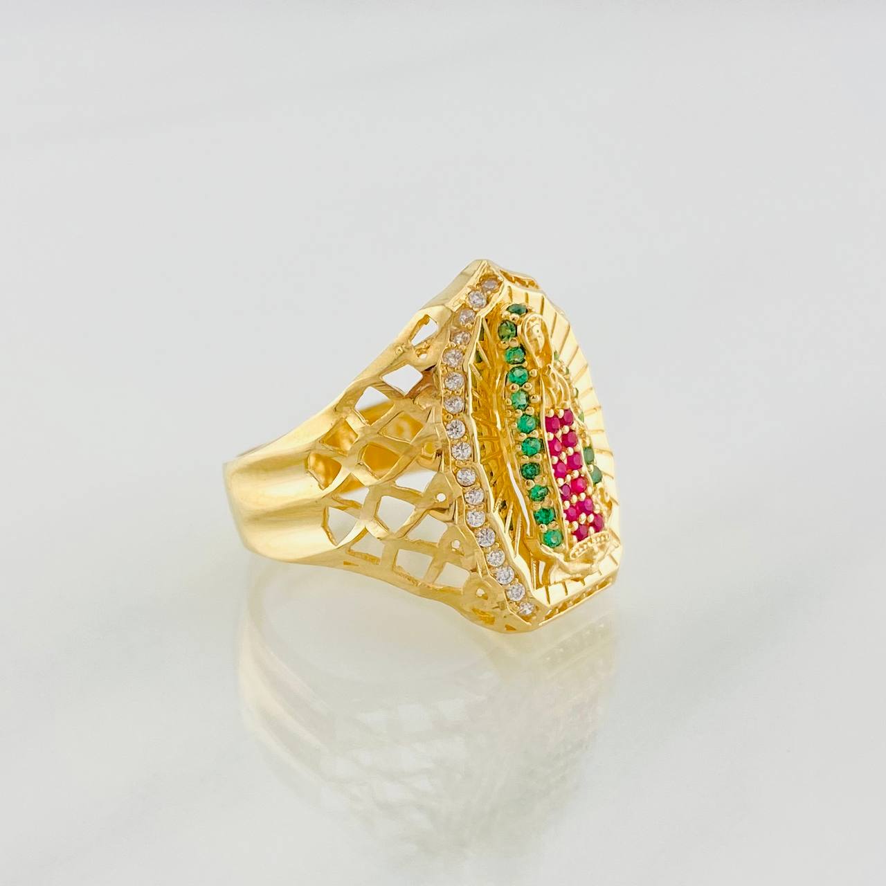 Anillo Virgen de Guadalupe 5.6g / T7 1/2 Oro Amarillo 18K