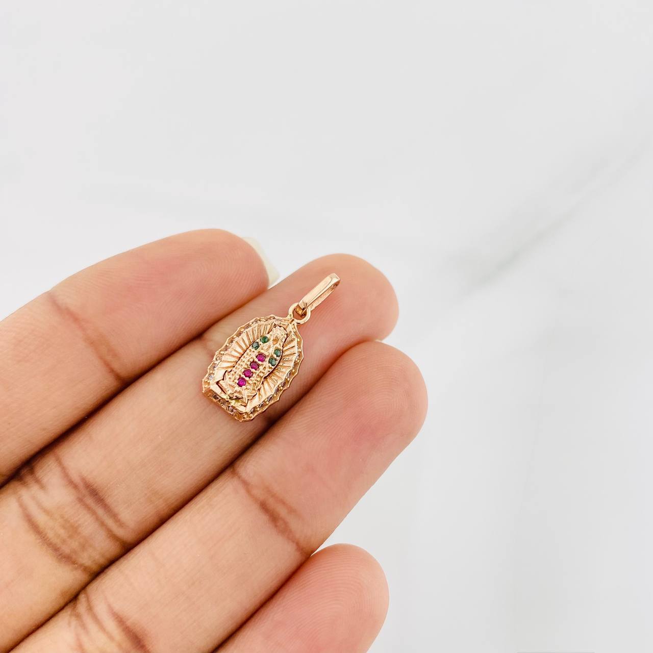Dije Virgen de Guadalupe 1.35g / 2cm Oro Rosa 18K