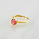 Anillo Cuatro Garras Moisanita 1 qts 1.9g / T6 1/2 Oro Amarillo 18K