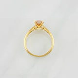 Anillo Cuatro Garras Moisanita 1 qts 1.9g / T6 1/2 Oro Amarillo 18K