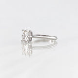 Anillo Solitario Moisanita 1 qts 1.8g / T5 1/2 Oro Blanco 18K