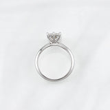 Anillo Solitario Moisanita 1 qts 1.8g / T5 1/2 Oro Blanco 18K