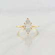 Anillo Marquesa Moisanita 1.5 qts 3.4g / T7 1/4 Oro Amarillo 18K