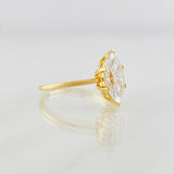 Anillo Marquesa Moisanita 1.5 qts 3.4g / T7 1/4 Oro Amarillo 18K