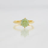 Anillo Solitario Moisanita 1 qts 1.65g / T5 3/4 Oro Amarillo 18K