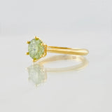 Anillo Solitario Moisanita 1 qts 1.65g / T5 3/4 Oro Amarillo 18K