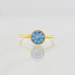 Anillo Halo Moisanita 1 qts 1.8g / T7 1/2 Oro Amarillo 18K