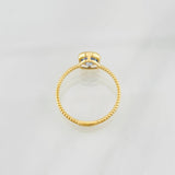 Anillo Halo Moisanita 1 qts 1.8g / T7 1/2 Oro Amarillo 18K