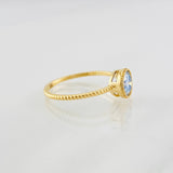 Anillo Halo Moisanita 1 qts 1.8g / T7 1/2 Oro Amarillo 18K