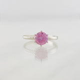 Anillo Solitario Moisanita 1 pts 2.35g / T6 1/4 Oro Blanco 18K