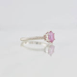 Anillo Solitario Moisanita 1 pts 2.35g / T6 1/4 Oro Blanco 18K