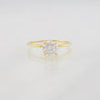 Anillo Cuatro Garras Moisanita 75 pts 1.45g / T5 1/2 Oro Amarillo 18K