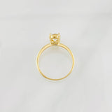 Anillo Cuatro Garras Moisanita 75 pts 1.45g / T5 1/2 Oro Amarillo 18K