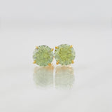 Topos Cuatro Garras Moisanita 1 pts 1.85g / 6.43mm Oro Amarillo 18K
