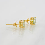 Topos Cuatro Garras Moisanita 1 pts 1.85g / 6.43mm Oro Amarillo 18K