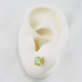 Topos Cuatro Garras Moisanita 1 pts 1.85g / 6.43mm Oro Amarillo 18K