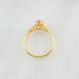 Anillo Solitario Moisanitas 1.35qts 2.1g / T7 1/4 Oro Amarillo 18K