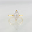 Anillo Solitario Marquesa Moisanita 1 qts 2.3g / T6 3/4 Oro Amarillo 18K