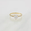 Anillo Solitario Corazón Moisanitas 2.1 qts 1.85g / T7 Oro Amarillo 18K