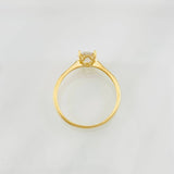 Anillo Solitario Moisanita 50pts 1.55g / T8 Oro Amarillo 18K