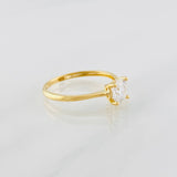 Anillo Solitario Moisanita 50pts 1.55g / T8 Oro Amarillo 18K