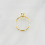 Anillo Solitario Corazón Moisanita 50pts 1.7g / T7 1/4 Oro Amarillo 18K