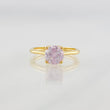 Anillo Solitario Moisanita 75 pts 1.9g / T6 Oro Amarillo 18K