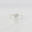 Anillo Solitario Corazón Moisanita 50 pts 1.4g / T6 3/4 Oro Blanco 18K