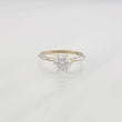 Anillo Solitario Moisanita 75 pts 1.8g / T6 3/4 Oro Blanco 18K