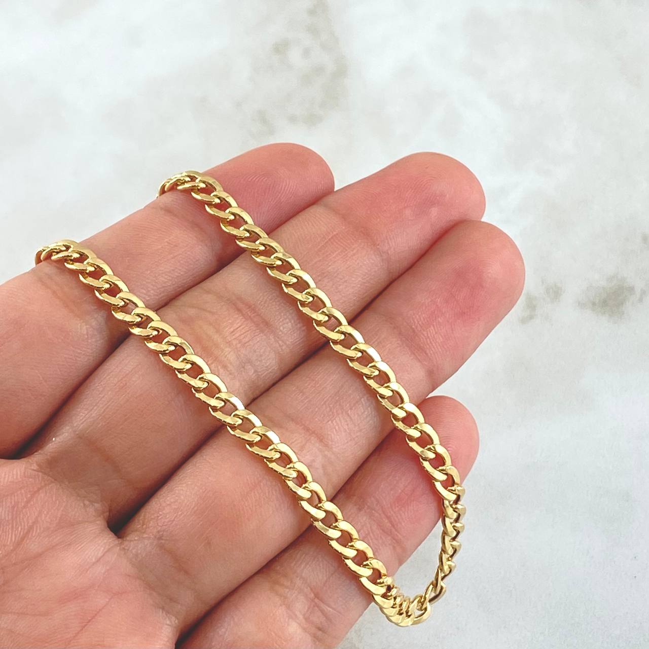 Cadena Cubana 6.65gr / 50cm / 4.2mm Oro Amarillo +0 18K ©