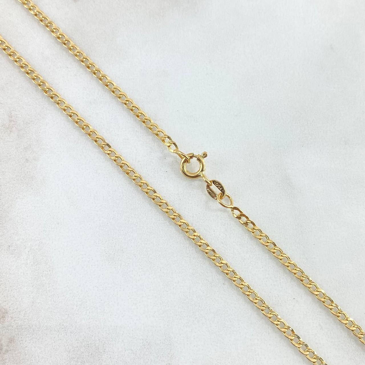 Cadena Cubana 3.45gr / 50cm / 2.4mm Oro Amarillo +0 18K *
