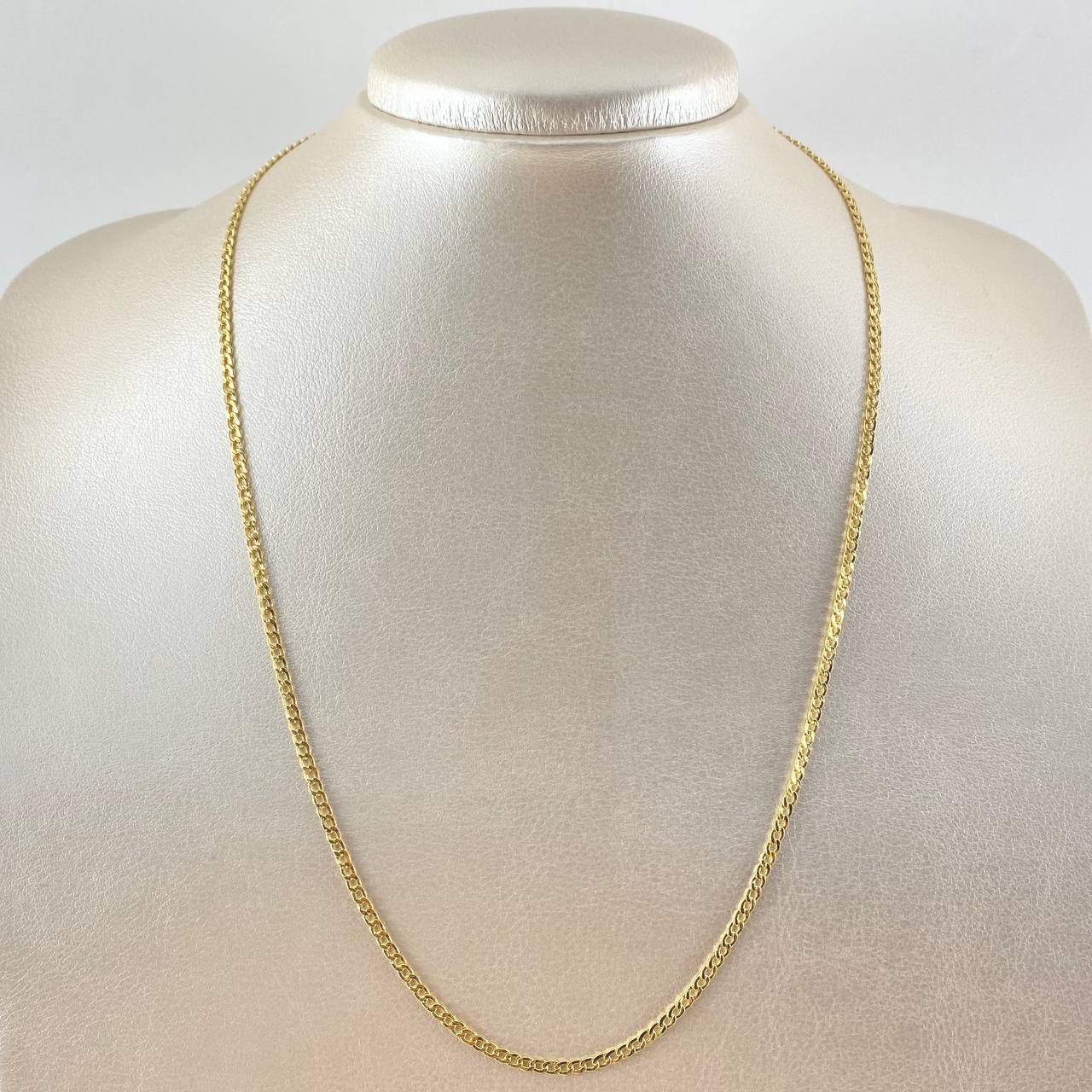 Cadena Cubana 3.45gr / 50cm / 2.4mm Oro Amarillo +0 18K