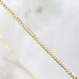 Cadena Cubana 2.9gr / 45cm / 2.4mm Oro Amarillo +1 18K
