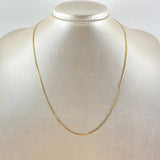 Cadena Cubana 2.9gr / 45cm / 2.4mm Oro Amarillo +1 18K