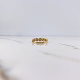 Anillo Tupido 2.1gr / T6 1/4 / Circones Colores Oro Amarillo 18K &