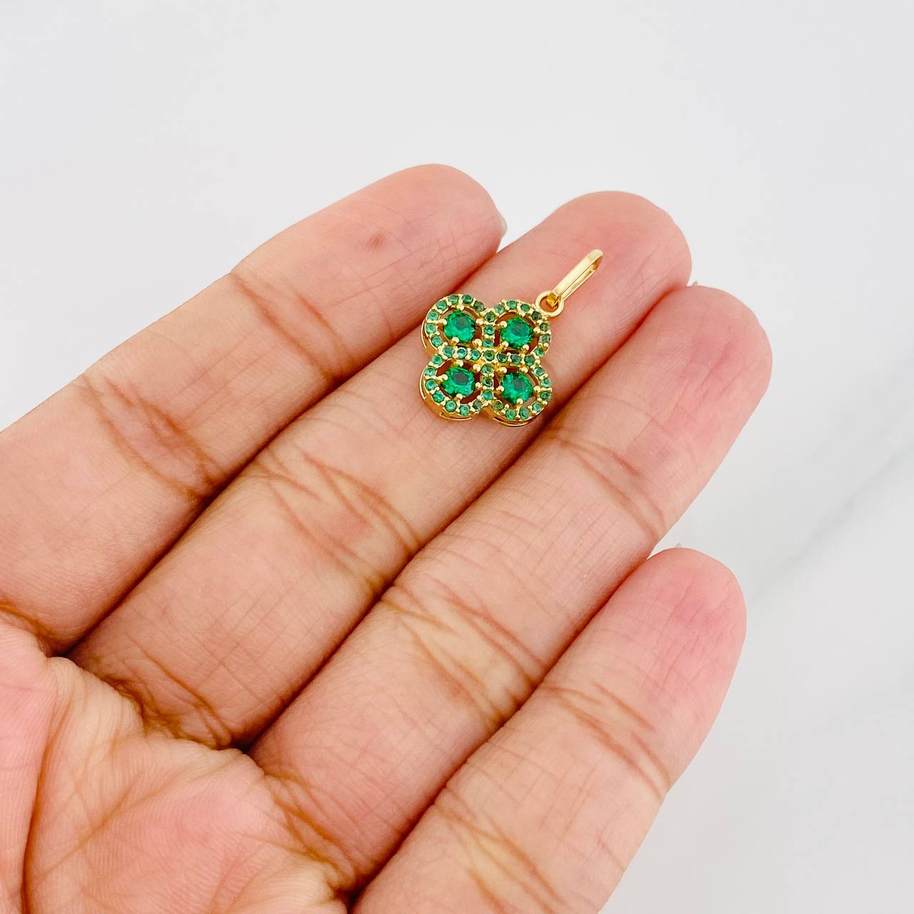 Dije Trebol 1.55g / 2.2cm Oro Amarillo 18K