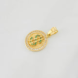 Dije Signo Peso 3.05g / 2.7cm Oro Amarillo 18K