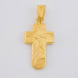 Dije Cruz Rostro Cristo 0.85 g / 2.6 cm Oro Amarillo 18K