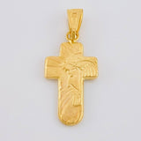 Dije Cruz Rostro Cristo 0.85 g / 2.6 cm Oro Amarillo 18K