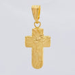 Dije Cruz Rostro Cristo 0.85 g / 2.7 cm Oro Amarillo 18K