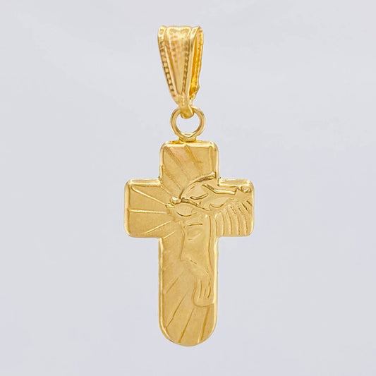 Dije Cruz Rostro Cristo 0.85 g / 2.7 cm Oro Amarillo 18K