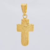 Dije Cruz Rostro Cristo 0.85 g / 2.6 cm Oro Amarillo 18K