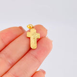 Dije Cruz Rostro Cristo 0.85 g / 2.6 cm Oro Amarillo 18K