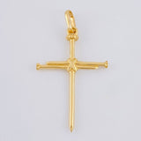 Dije Cruz Clavo 0.95 g / 3.2 cm Oro Amarillo 18K