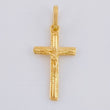Dije Cruz Cristo 0.9 g / 2.6 cm Oro Amarillo 18K