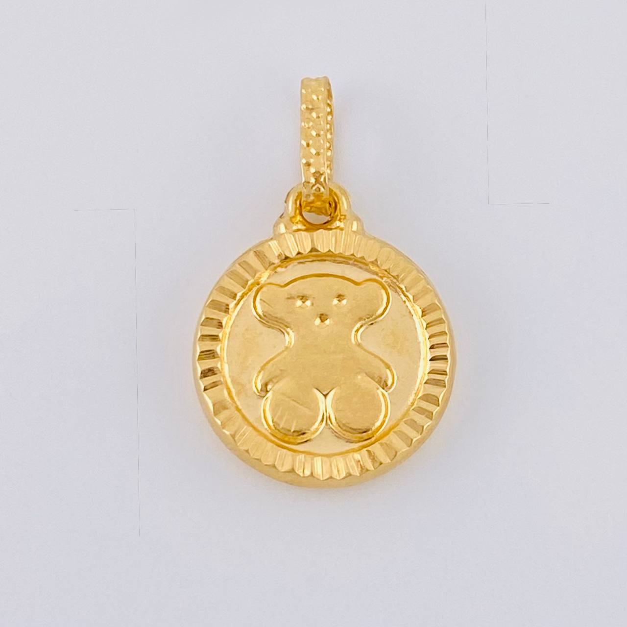 Dije Circulo Oso 0.95 g / 2 cm Oro Amarillo 18K