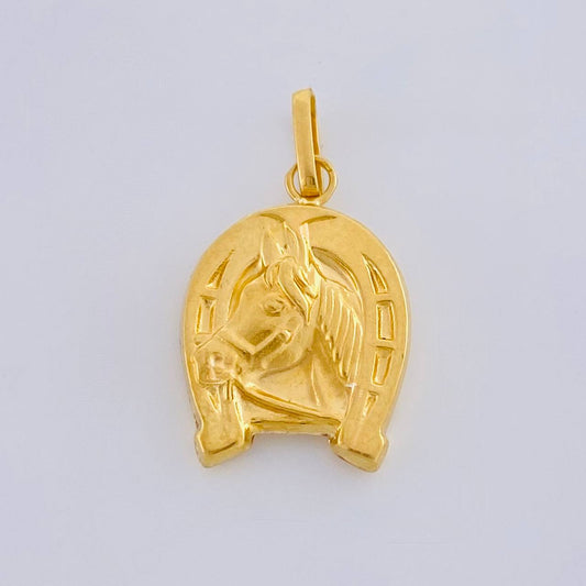 Dije Herradura Caballo 1.15 g / 2.3 cm Oro Amarillo 18K