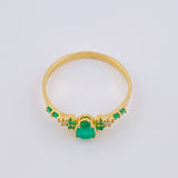 Anillo Gota Duquesa 60Pts 1.5 g / T6 1/4 Oro Amarillo 18K