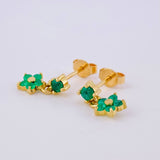 Topos Colgante Esmeralda 30Pts 1.75 g / 1 cm Oro Amarillo 18K