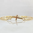 Pulso Cruz Reticulado 2.05gr / 18.5cm / +4 Oro 18K